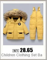 Children Clothing Set Baby Winter Warm Down Jackets parka Boys Thick Jumpsuit Infant overcoat toddler Girl Clothes Kids Snowsuit