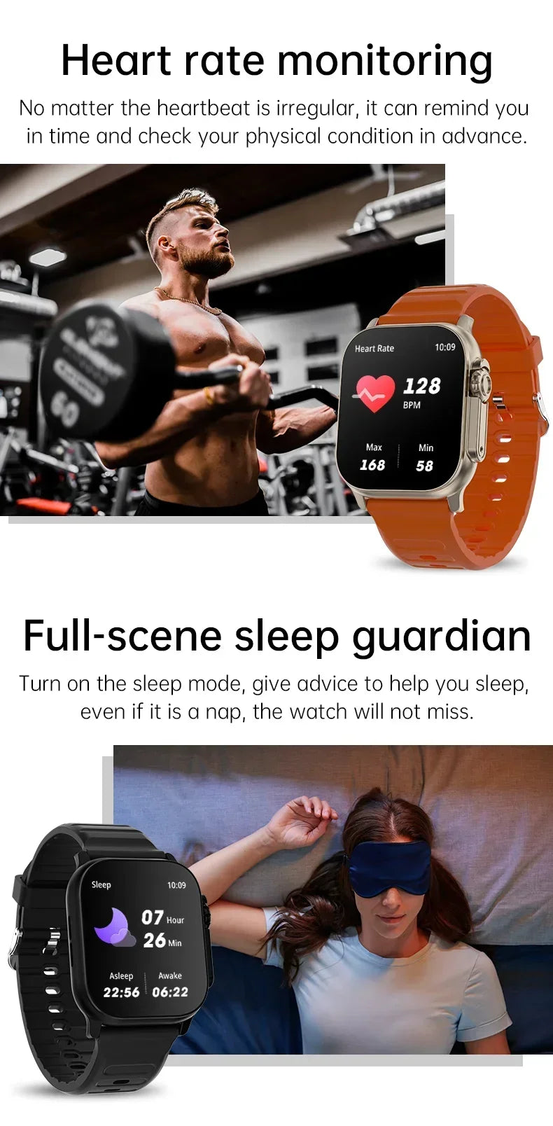 New Watch T800 U2 Smart Watch 49mm 2024 New NFC Men Women GPS Track Bluetooth Call BT Music Games Wireless Charging Smartwatch