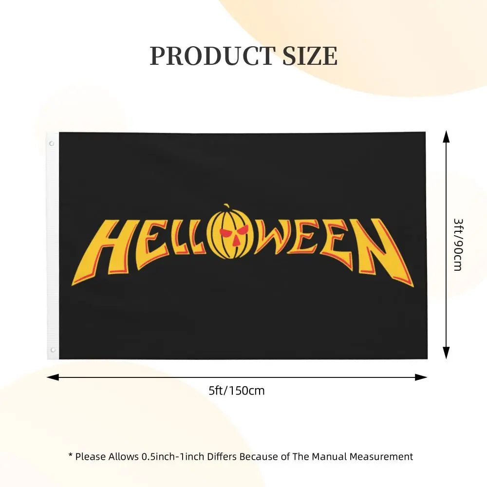 NEW Helloween Double Sided Banner Breeze Flag Garden Flag Decorative Flag Party Banner 3x5FT (90x150cm)