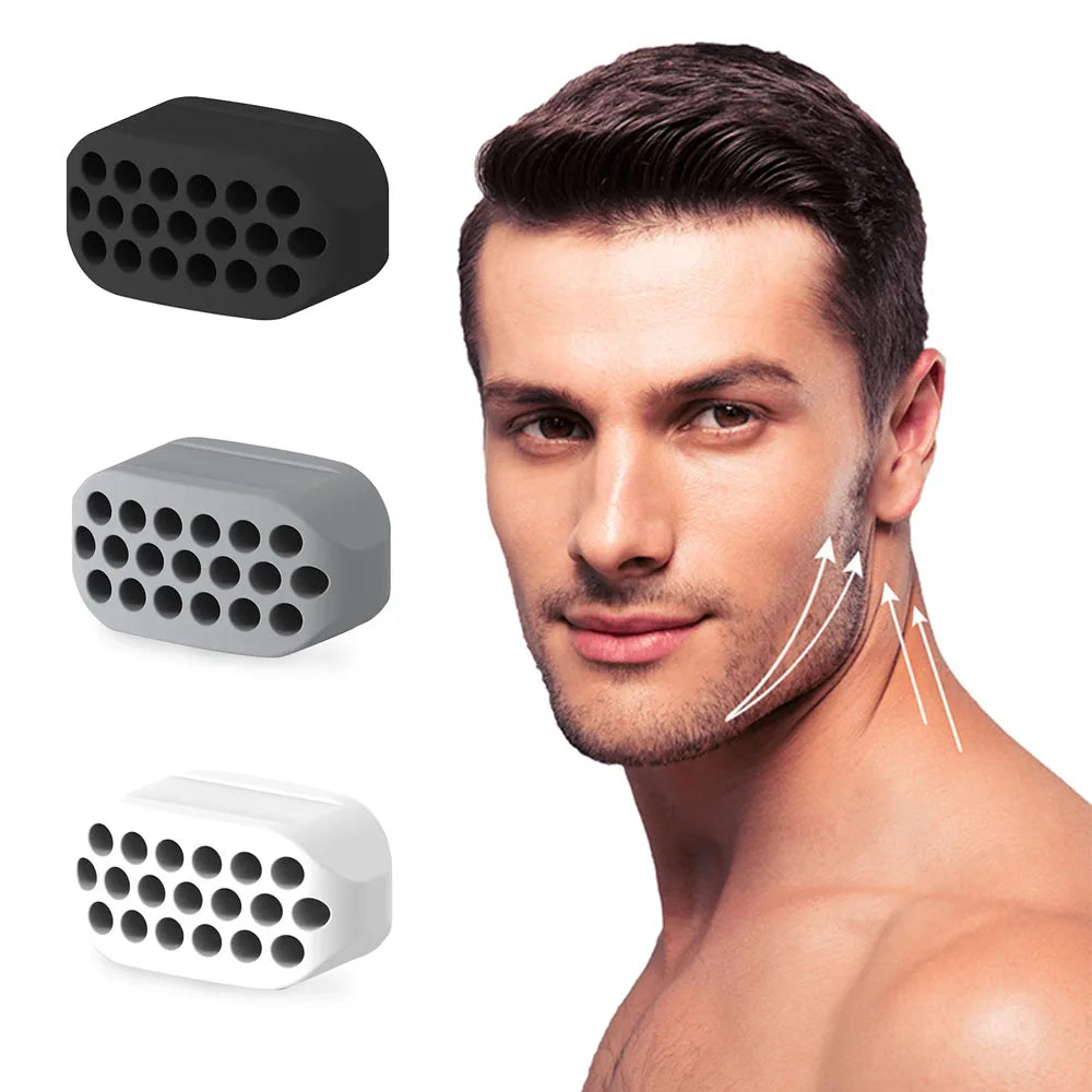 Jaw Exerciser for Men Women Facial Jaw Exerciser Gym Fitness Ball Muscle Training Neck Face Slimming Mouth Jawliner