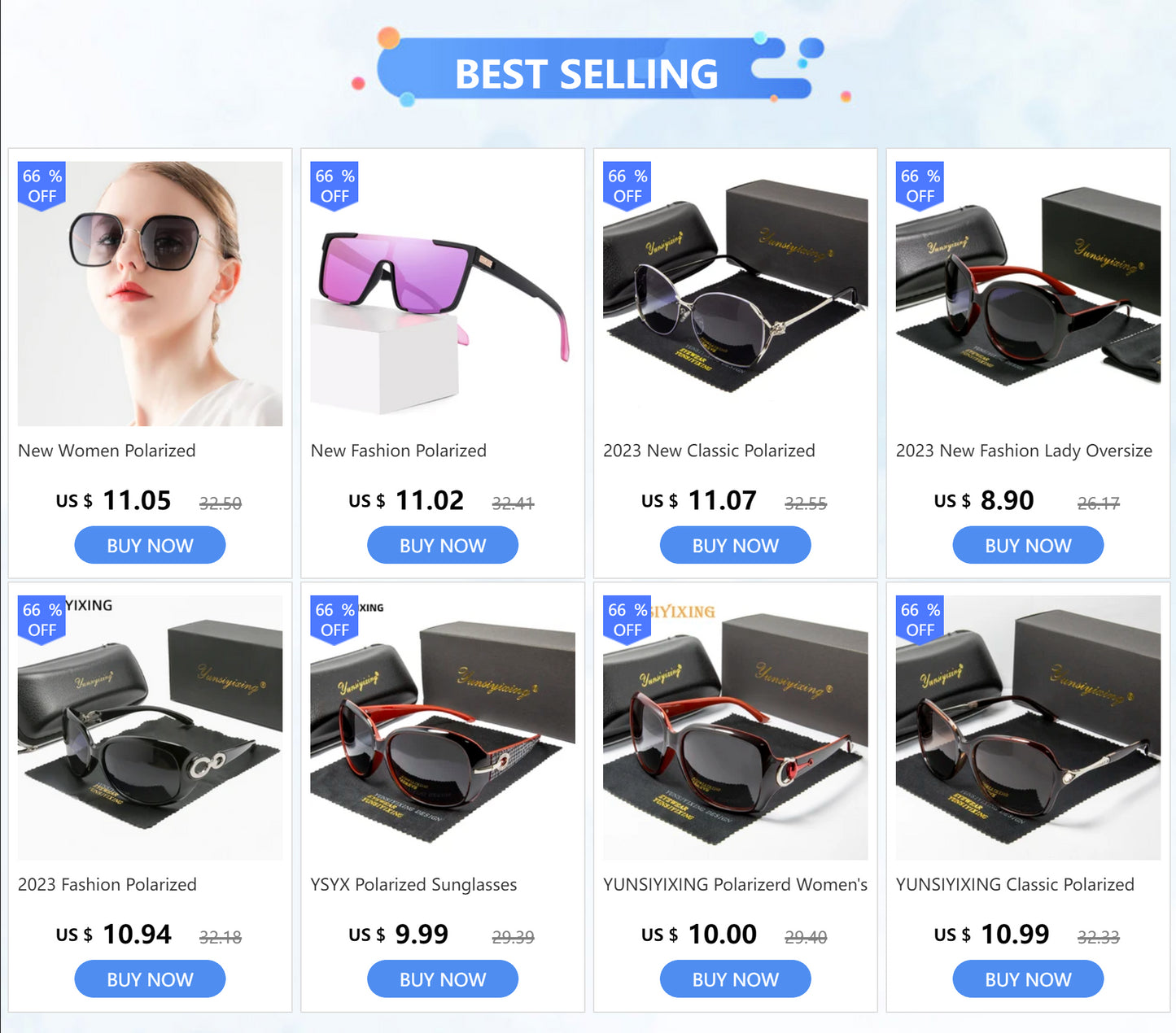 YSYX Polarized Sunglasses Women Brand Butterfly Sun Glasses Luxury UV400 Driving Woman Fashion Eyewear Lunettes De oleil 2023