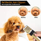 Professional Dog Hair Clipper All Metal Rechargeable Pet Trimmer Cat Shaver Cutting Machine Puppy Grooming Haircut Low Noice