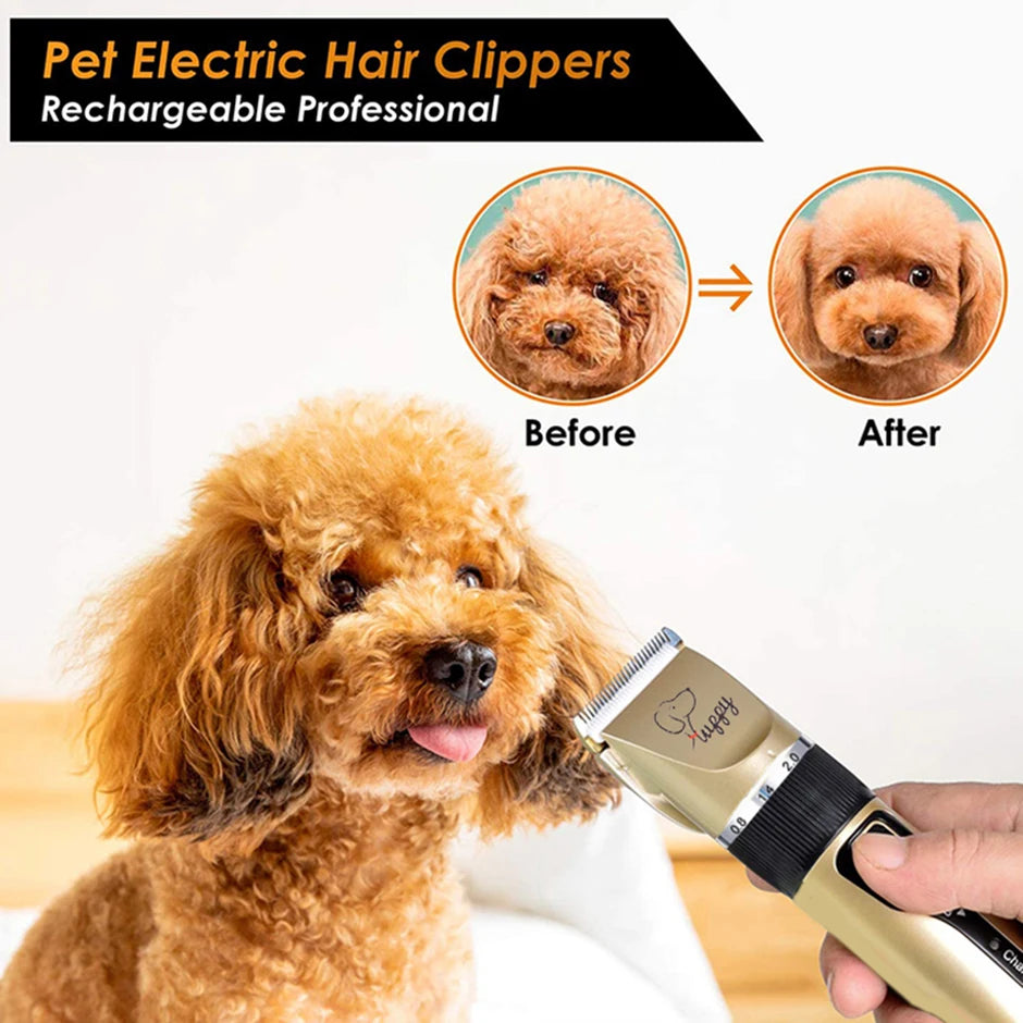 Dog Clipper Dog Hair Clippers Grooming (Pet/Cat/Dog/Rabbit) Haircut Trimmer Shaver Set PetsFader