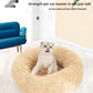 Plush Circular Pet Nest Winter Cat Nest Dog Nest Warm Detachable Washable Round Cat Nest Pet Bed Seasonal Universal Decoration