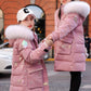 New Winter Down cotton Jacket Girls Waterproof Hooded Coat Children Outerwear Clothing Teenage 5-16Y clothes Kids Parka Snowsuit