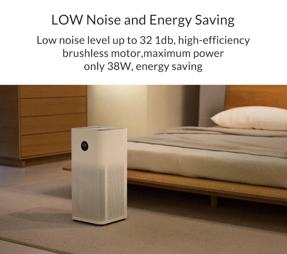 New Xiaomi Mijia Air Purifier 3 Formaldehyde Cleanner Automatic Home Air Fresher Smoke Detector Hepa Filter APP Remote Control