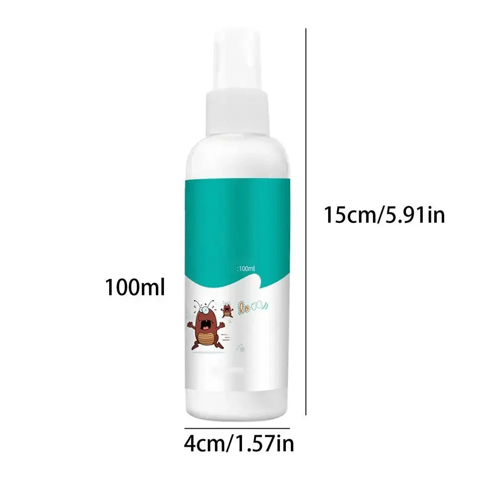 100ml Pet Expel Fleas Lice Treatments Spray Quick And Handy Fleas Ticks Expellent For Dogs Cats Pet Health Supplies