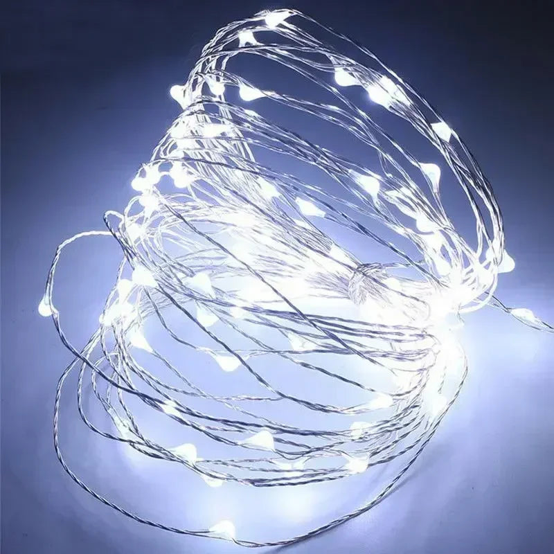 1M 2M 3M 5M 10M 20M 30M Copper Wire LED String lights Holiday lighting Fairy Garland For Christmas Tree Wedding Party Decoration