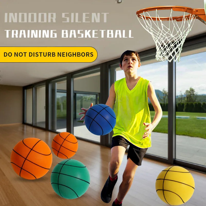 18CM Bouncing Mute Ball Toy Indoor Silent Basketball Baby Foam Toy Silent Playground Bounce Basketball Child Sports Games Gift