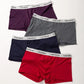 4Pcs/Lot Men's Underwear Boxer Fashion Sexy Underwear Antibacterial Soft  Comfortable Underwear Brand Boxer Shorts Men's Panties