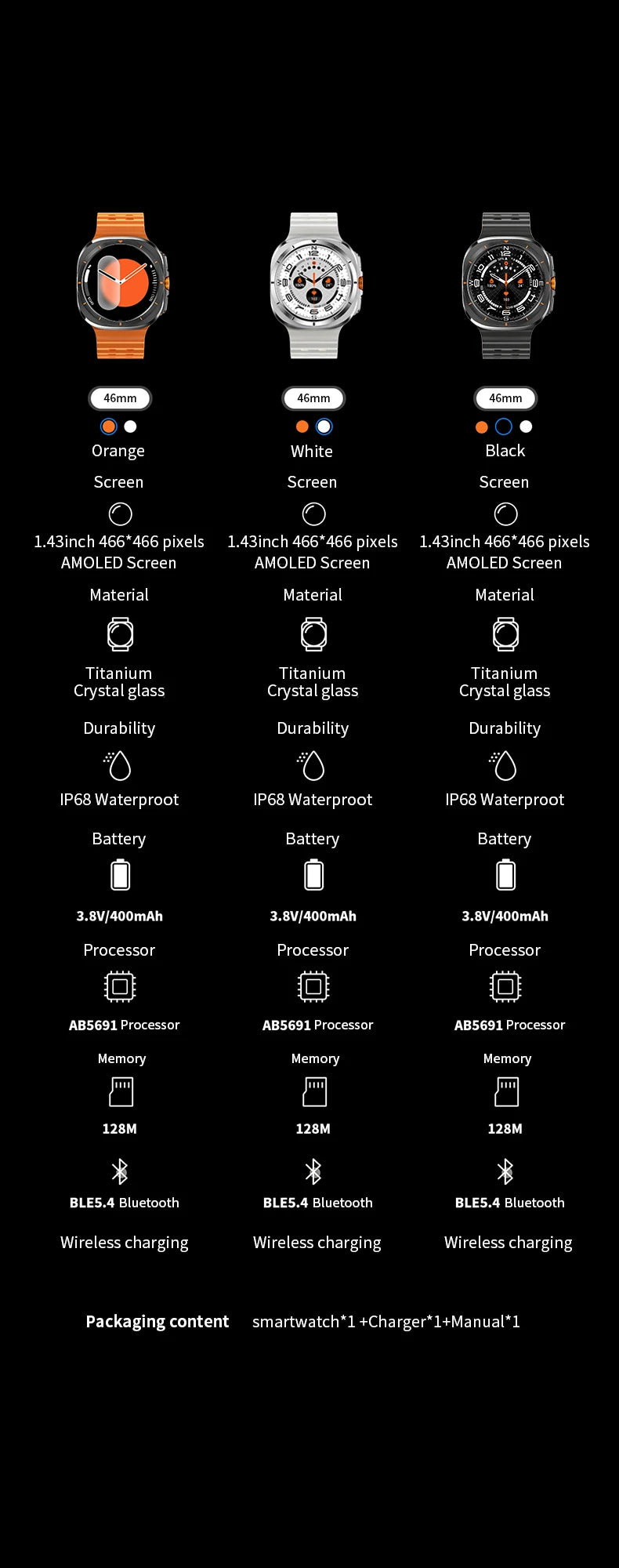 لساعة سامسونج جالكسي 7 ألترا GPS Compass NFC ساعة ذكية للرياضات الخارجية للرجال AMOLED BT Call IP68 ساعة جالكسي 6 الذكية المطورة