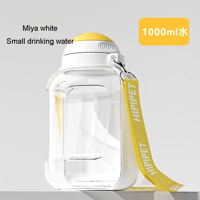 Pet Out Drinking Pot Bottle For Travel Large Capacity Dog Water Dispenser 2 In 1 Portable Water Bottle For Dogs Pet Drinking