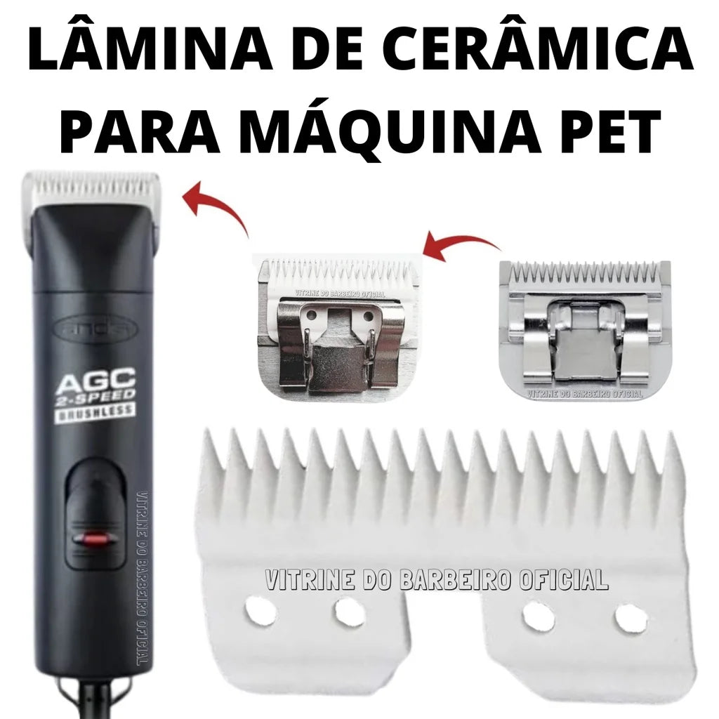 10pcs/lot 18 Teeth Ceramic Edge Carbon Coated Steel Pet Clipper Blade Dog Grooming Blade Electric Accessories for Andis Wahl