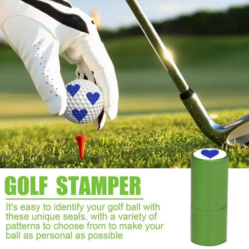 Golf Stamper Self Inking Stamp Waterproof Golf Ball Marking Tool Golfer Gift Golf Accessories For Dad Husband Boyfriend