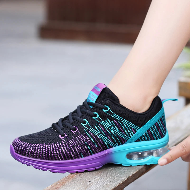 Women Sports Shoes Outdoor High Quality Running Shoes Breathable Athletics Casual Sneaker Ladies Non-slip Sport Walking Shoes