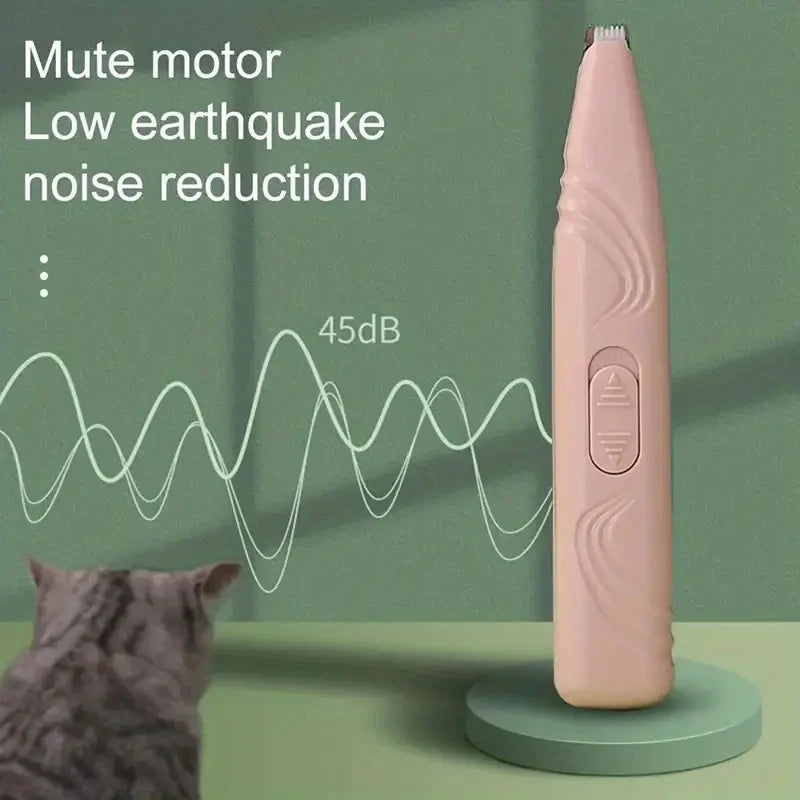 1 non battery pet shaver electric clipper suitable for cats and dogs. It can be used to shave foot hair, buttocks hair, eyes hai