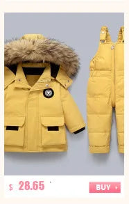 Children Clothing Set Baby Winter Warm Down Jackets parka Boys Thick Jumpsuit Infant overcoat toddler Girl Clothes Kids Snowsuit