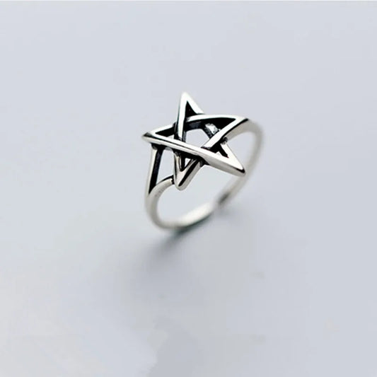 925 Sterling Silver Retro Stars Women's Ring Wedding Engagement Luxury Designer Jewelry Christmas  GaaBou Jewellery