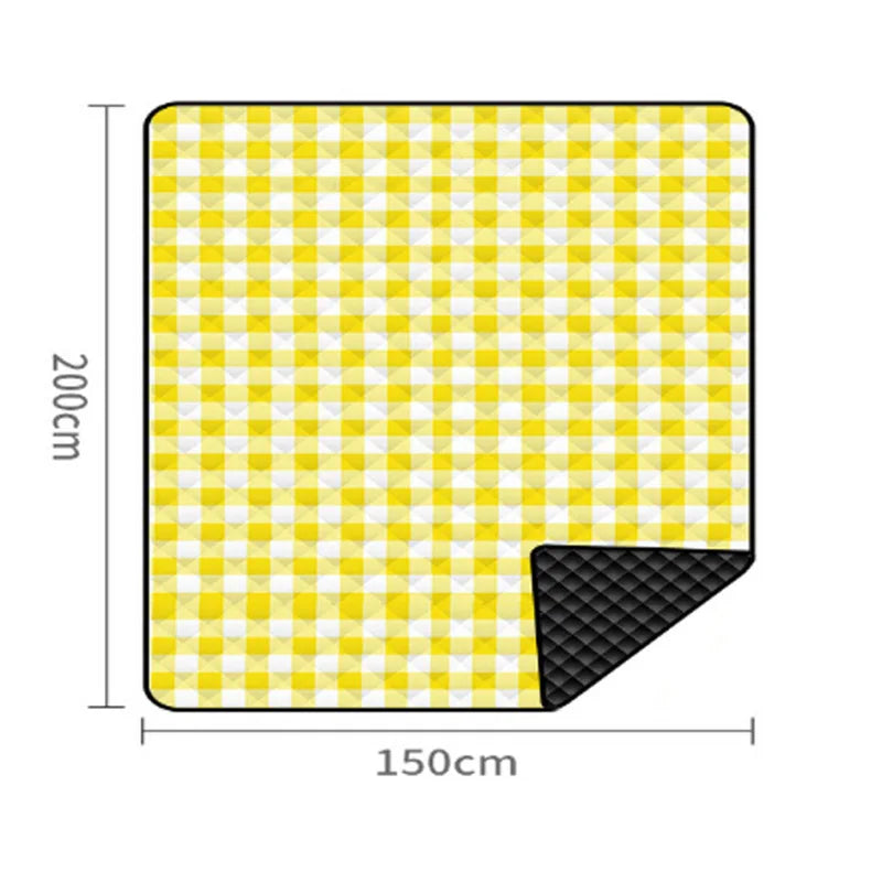 Ultrasonic Picnic Mat Thickened Waterproof Beach Blanket Camping Tent Grassland Mat Outdoor Sleeping Pad Camping Accsesorios