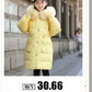 Children Winter Down Jacket Boy toddler girl clothes Thick Warm Hooded faux fur Coat Kids Parka spring Teen clothing Outerwear