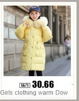 Children Winter Down Jacket Boy toddler girl clothes Thick Warm Hooded faux fur Coat Kids Parka spring Teen clothing Outerwear