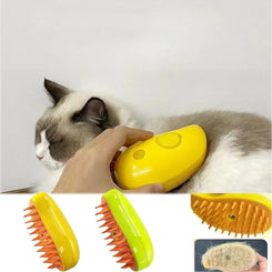 Cat Dog Steam Brush Electric Spray Water Spray Kitten Pet Comb Soft Silicone Depilation Cats Bath Hair Brush Grooming Supplies