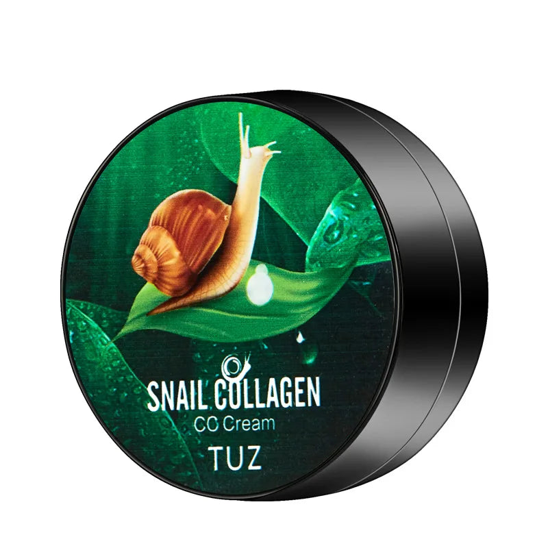 كريم BB من Snail Collagen Mushroom Head Air Cushion Foundation كريم CC سائل إخفاء العيوب تفتيح البشرة التحكم في الزيوت مستحضرات التجميل