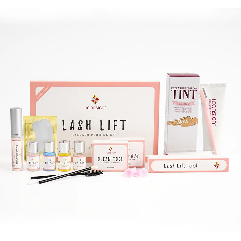 Upgrade Version Lash Lift Kit & Eyelash Eyebrow Dye Tint Kit ICONSIGN Lash Lift Eyelash Brow Beard Dye Eye Makeup Tools