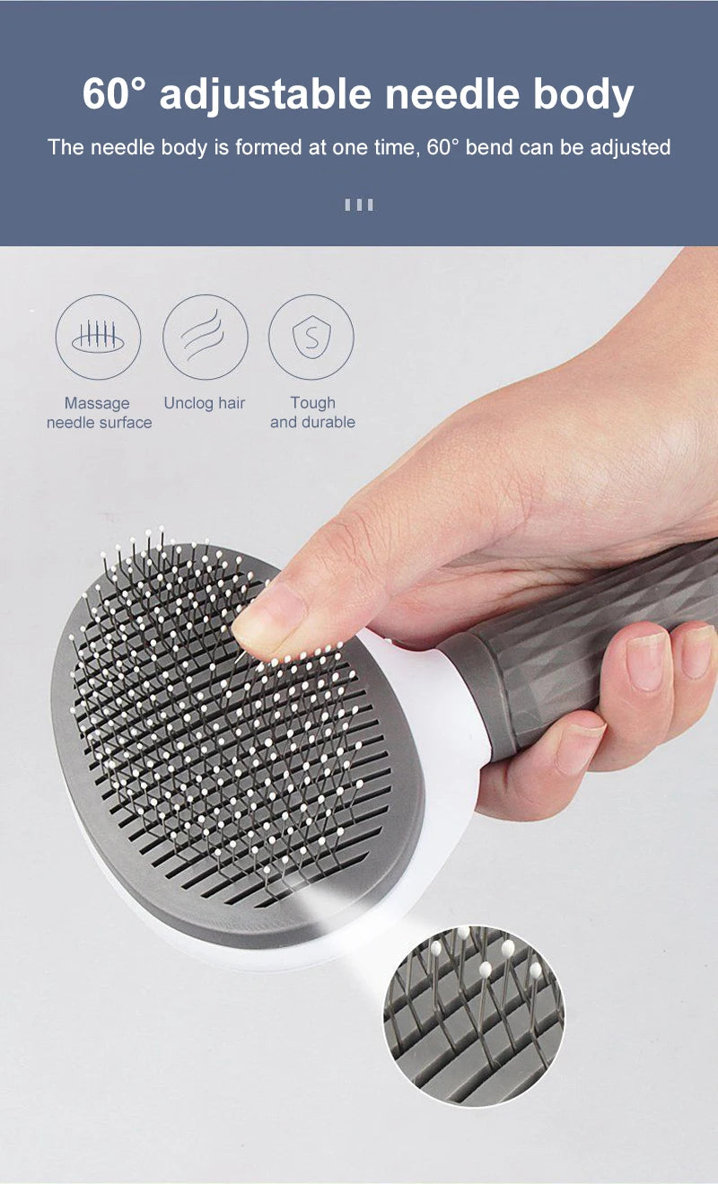 Dog Hair Remover Brush Cat Dog Hair Grooming And Care Comb For Long Hair Dog Pet Removes Hairs Cleaning Bath Brush Dog Supplies