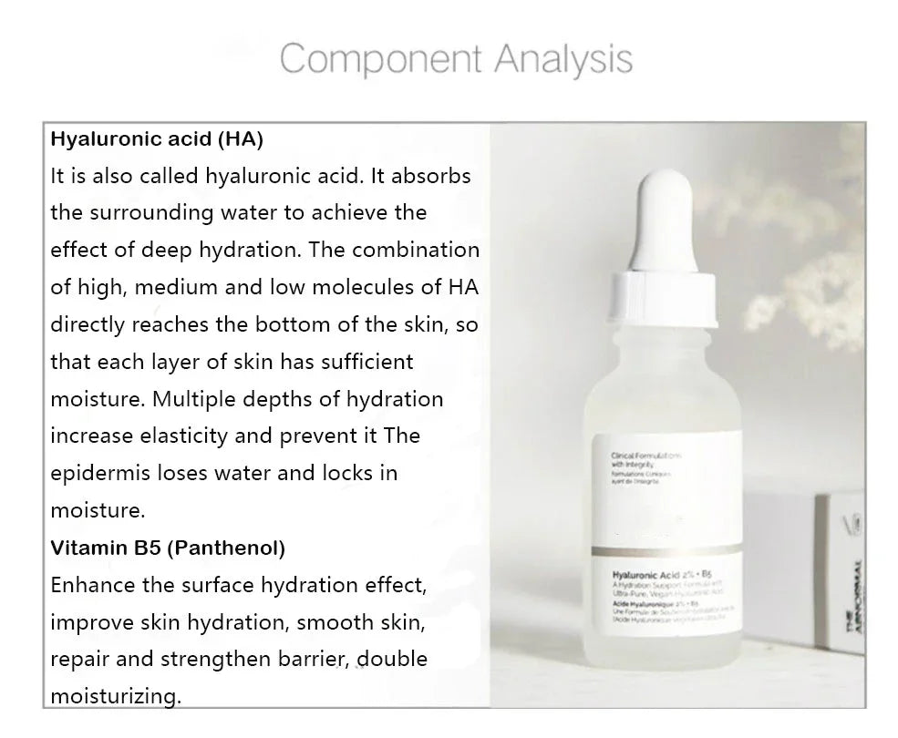 سيروم B5 2% حمض الهيالورونيك مرطب ومغذي للعناية بالبشرة الجافة وشد البشرة والتحكم في الزيوت ومستحضر متعدد التأثيرات لإصلاح البشرة