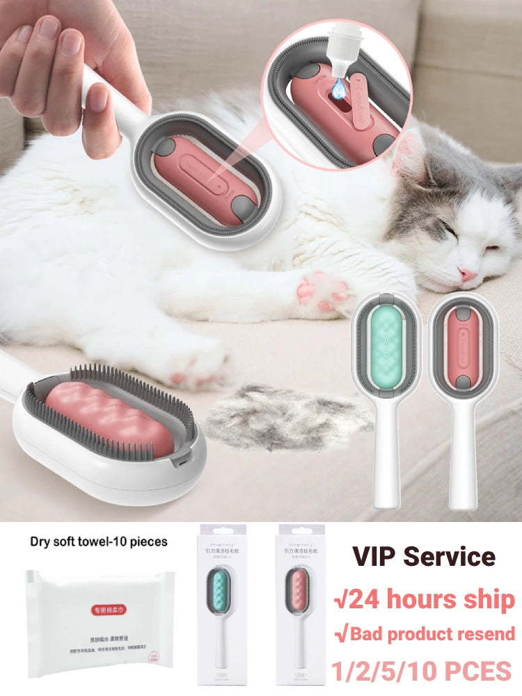 Cats Hair Brushes Grooming Massage Comb Pet Double Sided Hair Remover Brush Dog and Cat Home Accessory Kitten Self-cleaning Pets