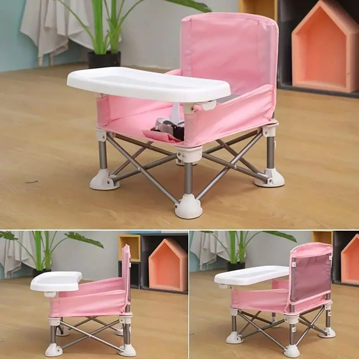 Dining chair Portable foldable dining chair Baby dining table small chair baby dining out foldable dining chair