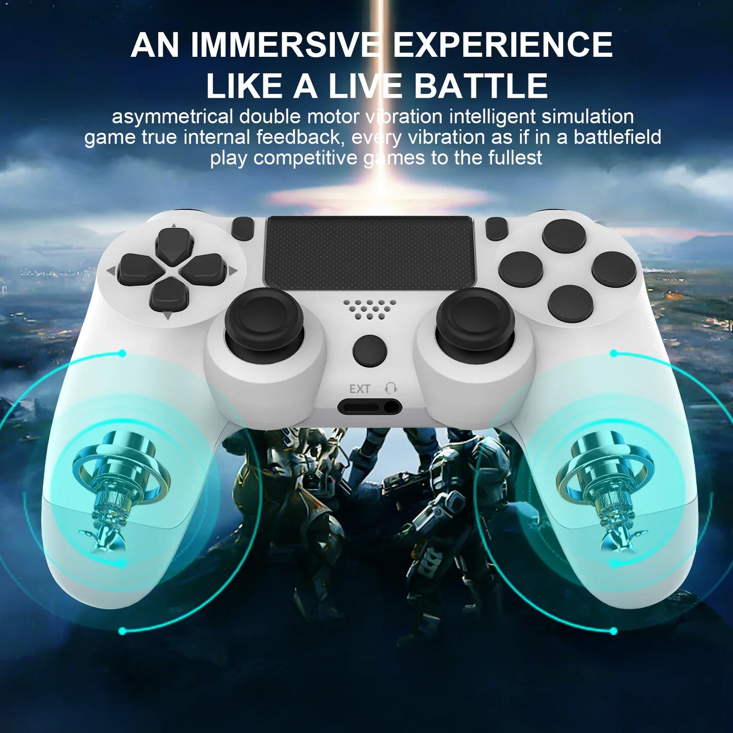 Wireless Game Controller Bluetooth No-Delay Gamepad For PS4 PS3 Console Six-Axis Dual Vibration PC Gaming Joystick With Touchpad