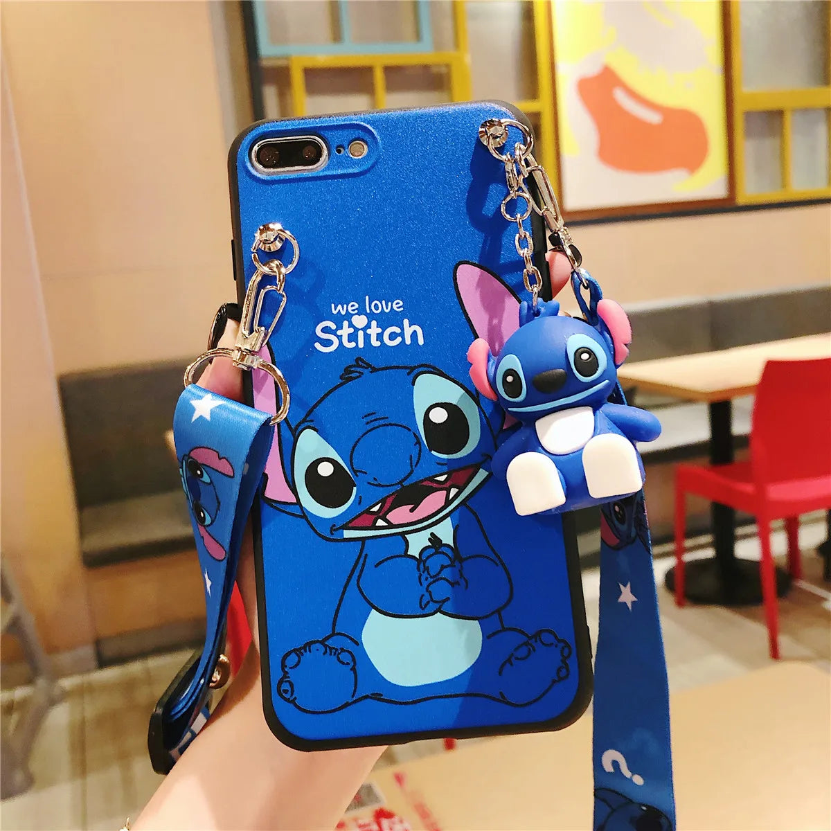 For iPhone 6 6s 7 8 X Xs Max XR 11 12 13 14 15 Pro Max SE Stitch Phone Case With Holder Rope