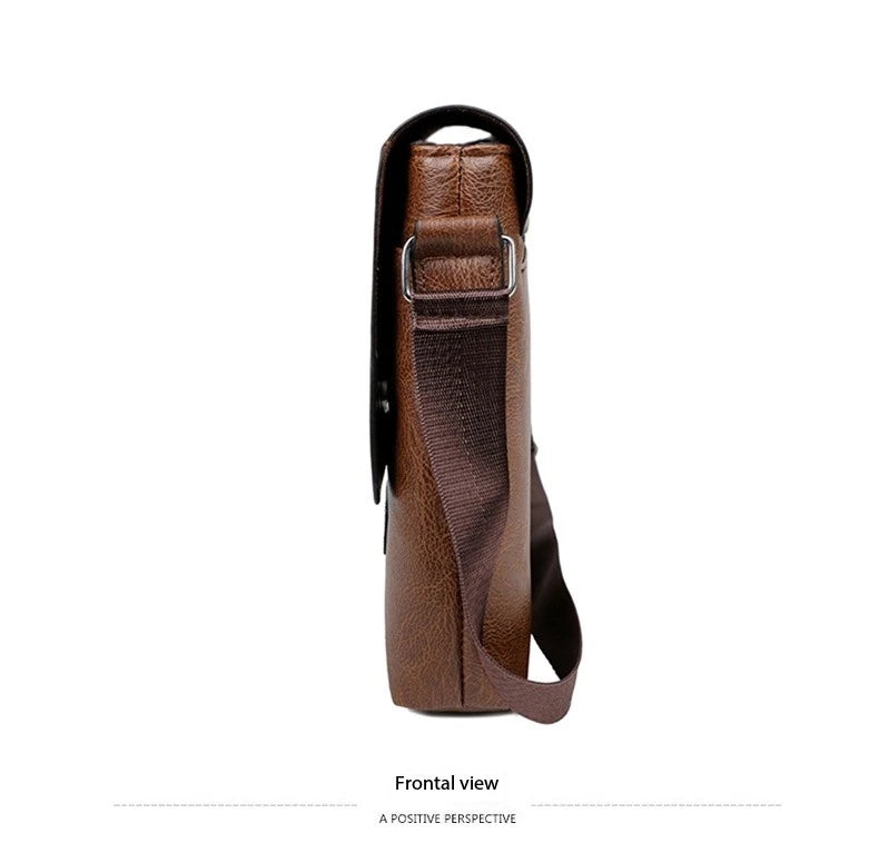 Luxury Brand Men Shoulder Bag For IPAD Leather Business Handbag Men Messenger Bag Large Side Sling Bag Fashion Man Crossbody Bag