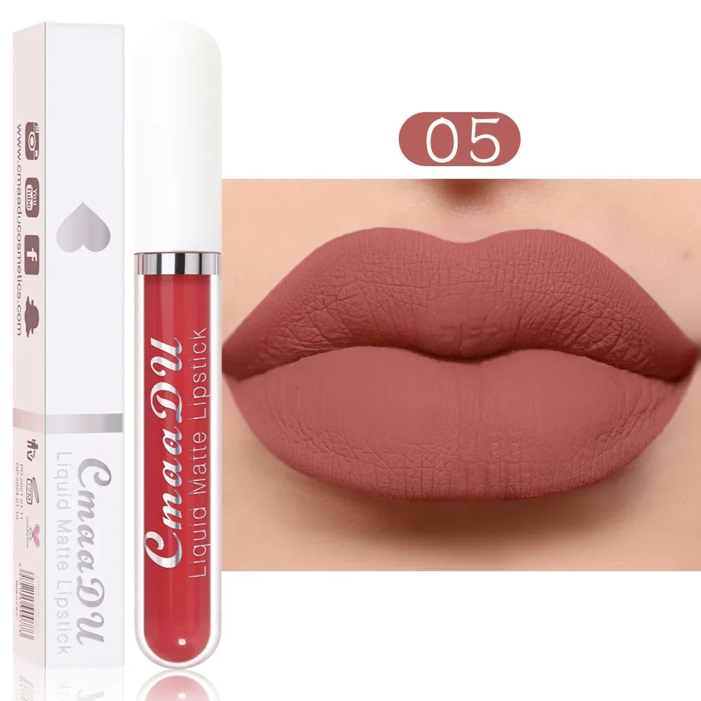 Sexy Velvet Matte Lip Gloss Liquid Lipstick Lipgloss Beauty Red Nude Waterproof Longlasting Makeup