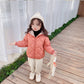 New Kids Padded Coat Boys Hooded Outerwear Girls Warm Jacket Autumn Winter Children Clothing Baby Fashion Zipper Clothing 3-8Y