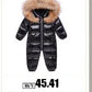 Children Winter Down Jacket Boy toddler girl clothes Thick Warm Hooded faux fur Coat Kids Parka spring Teen clothing Outerwear