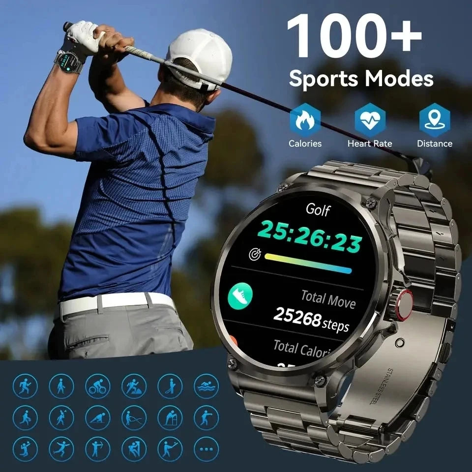 Bulbusbow 1.85-Inch Ultra HD Smart Watch with GPS and Bluetooth Call - Your Ultimate Sports Fitness Companion