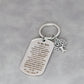 To My Son Keychain From Mom Inspirational Birthday Christmas Gift Stainless Steel Keyring Letter Engraved Key Chains