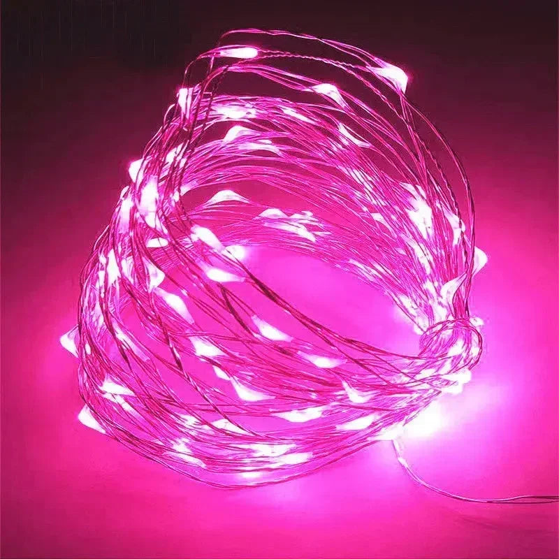 1M 2M 3M 5M 10M 20M 30M Copper Wire LED String lights Holiday lighting Fairy Garland For Christmas Tree Wedding Party Decoration