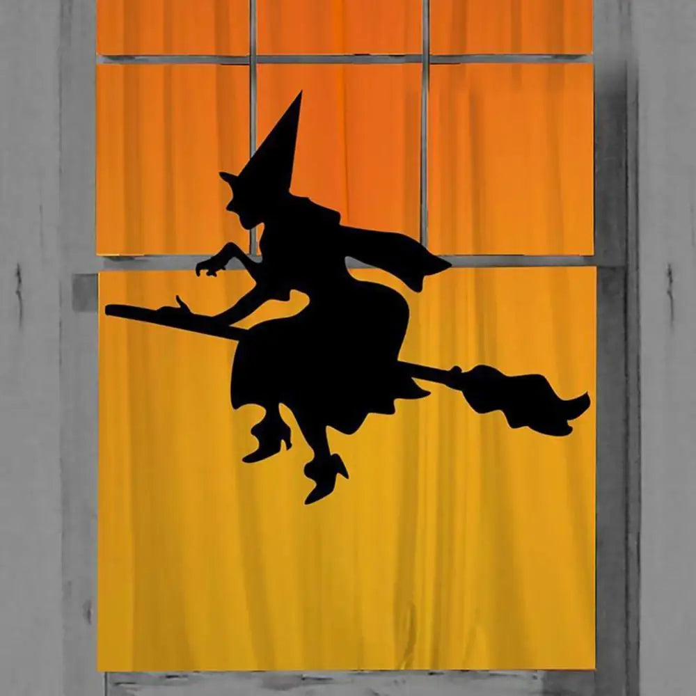 1~10PCS Halloween Giant Ghost Shadow Window Sticker Witch Death Bat Skeleton Helloween Party Decor Electrostatic Sticker Window