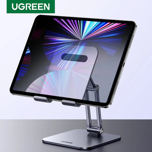 【جديد للبيع】حامل هاتف لوحي من UGREEN مصنوع من الألومنيوم وحامل iPad Pro وحامل iPhone وXiaomi وحامل الكمبيوتر المحمول وحامل الجهاز اللوحي