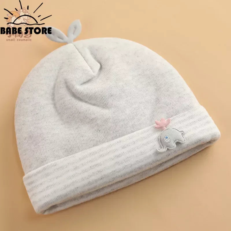 0 6 months baby hats newborn beanie winter warm thicker cotton soft el