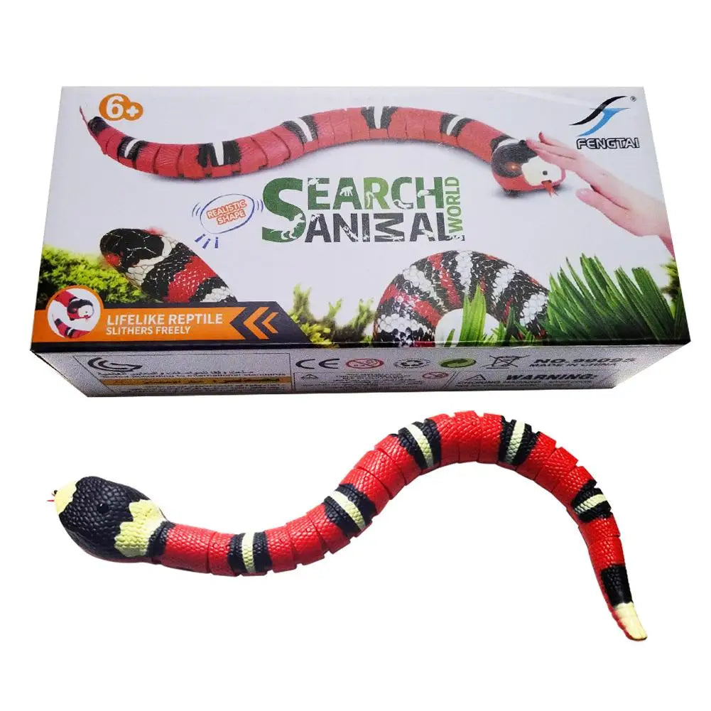 Automatic Cat Toys Interactive Smart Sensing Snake TeaseToys for Cats USB Charging Cat Accessories for Pet Cats Game Play