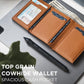 Custom Men Credit Card Holder RFID Blocking Microfiber Leather Magnetic Closure Pop Up Card Wallet with ID Window & Coins Pocket