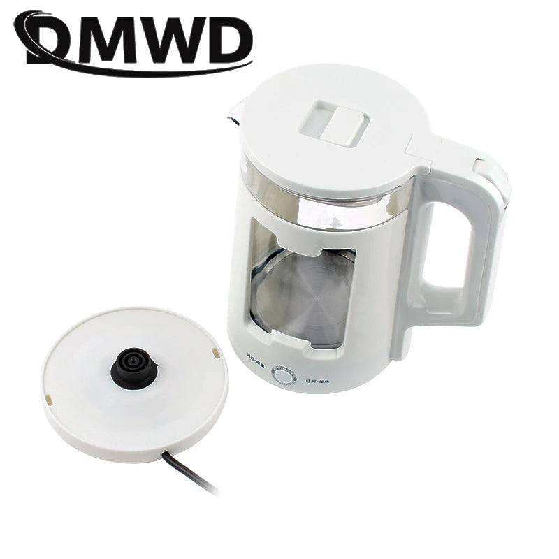 Electric Kettle  DMWD 2.2L Quick Heating Hot Water Boiling Teapot Glass Blue Light Heater Pot Boiler Auto-Power Off Cooker 220V