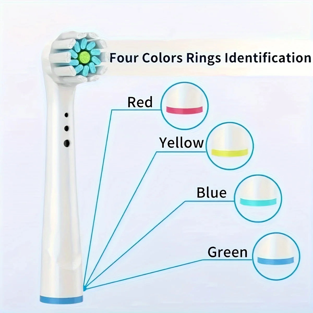 4/12/16/20 Pcs Replacement Toothbrush Heads Compatible with Oral-B Braun Professional Electric Toothbrush Heads Brush Heads