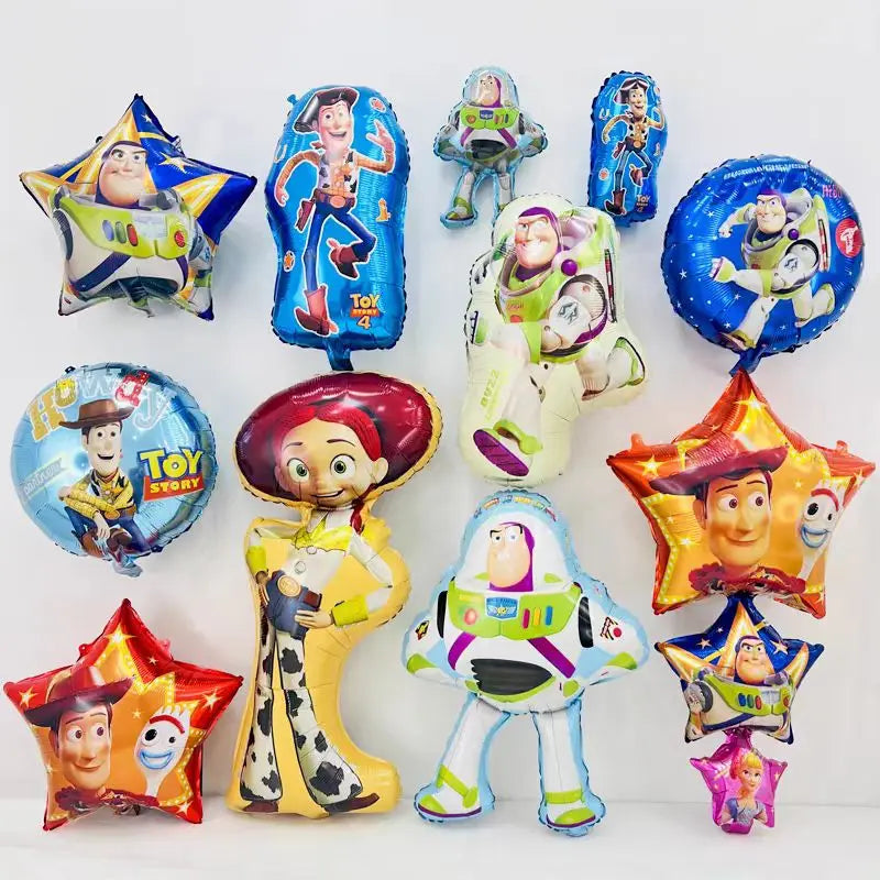 Buzz Lightyear Toy Story Birthday Party Decorations Disney Woody Theme Tableware Kit Balloons Backdrop Happy Supplies For Kids