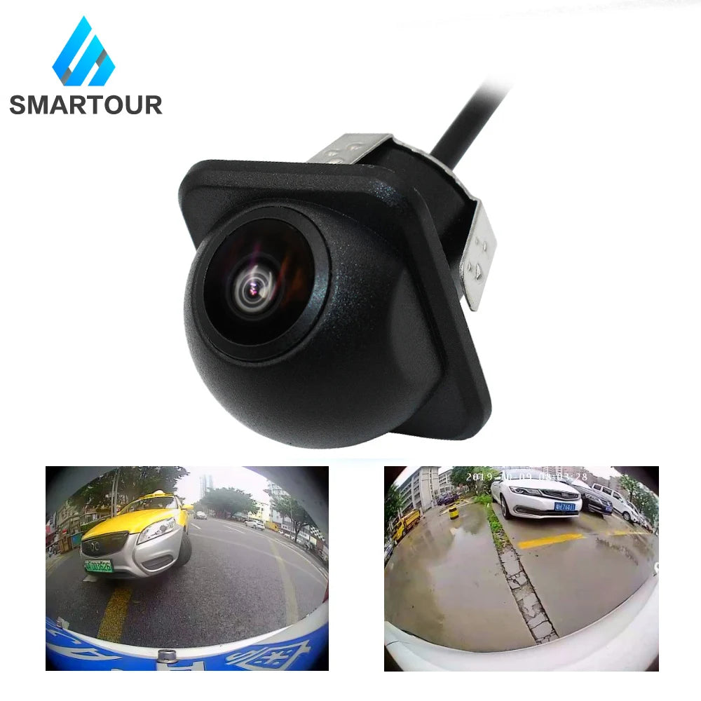 شرائح عين السمكة 4K CCD من Smartour، رؤية ليلية عالية الدقة، مساعدة ركن السيارة التلقائية مع خط ركن السيارة، كاميرا الرؤية الخلفية للسيارة AHD 1080P